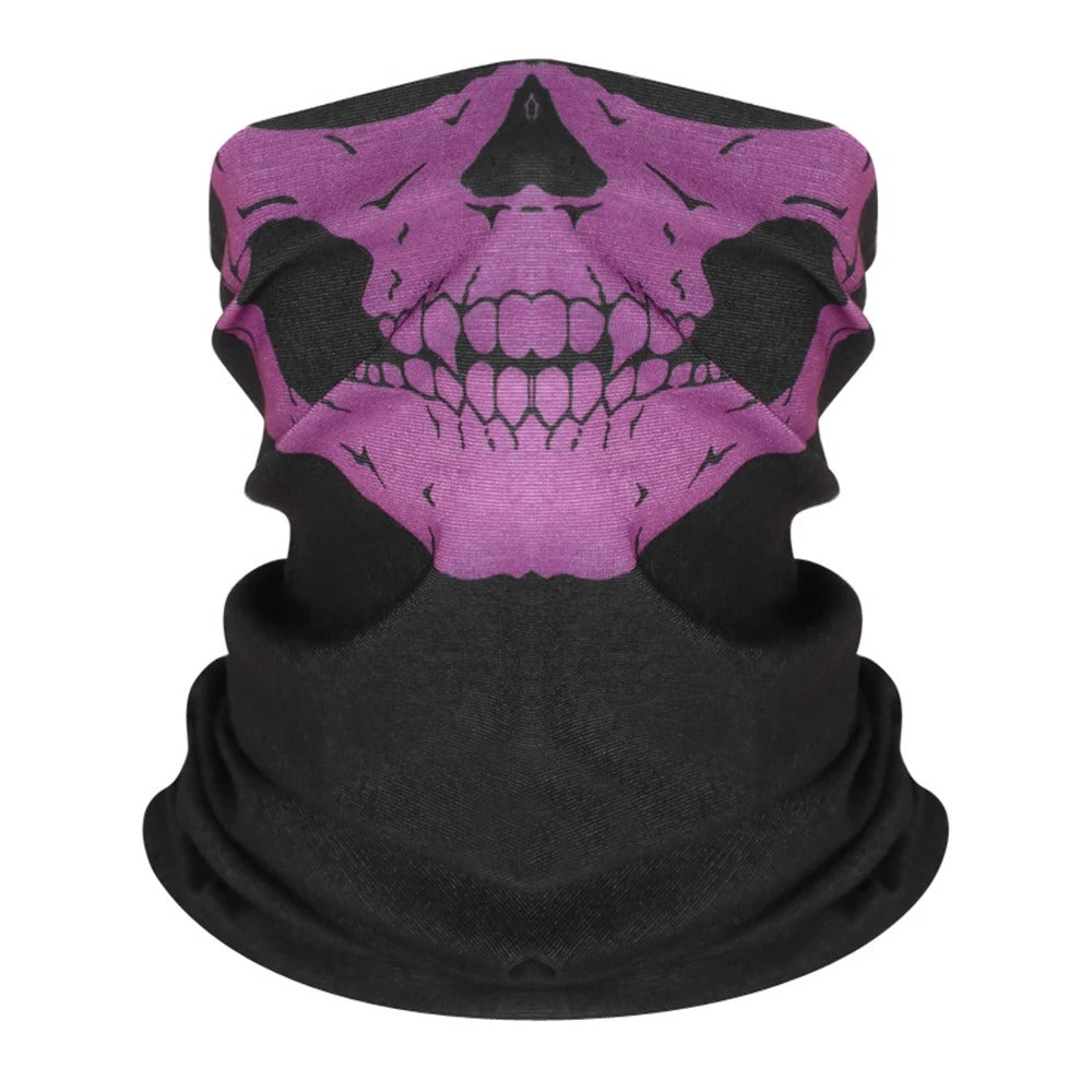 Cache nez Moto - TĂȘte de Mort Violet - Mr. Biker