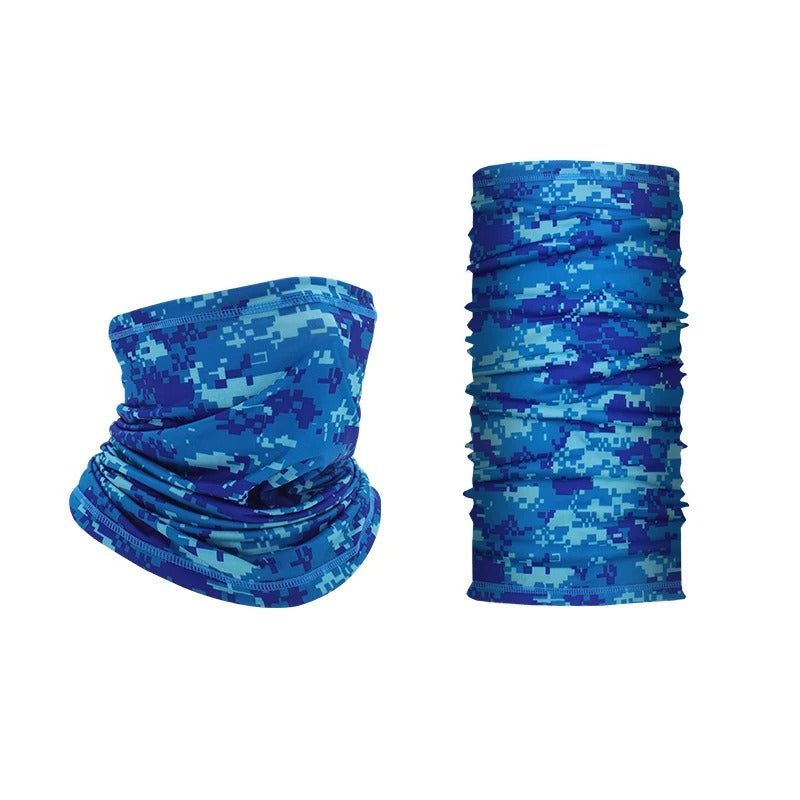Tour de cou - Camouflage Pixel Bleu - Mr. Biker