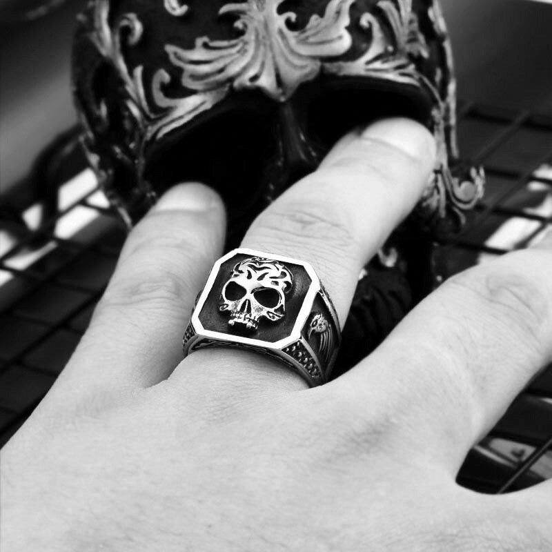 Bague Biker - Chevalière Tête de Mort - Mr. Biker