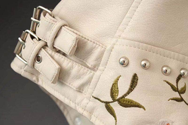 Veste Biker - Cuir Fleuri - Mr. Biker