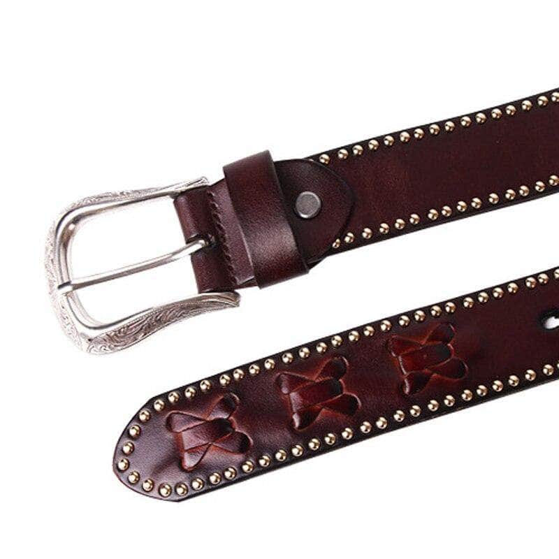 Ceinture Biker - Cuir riveté - Mr. Biker