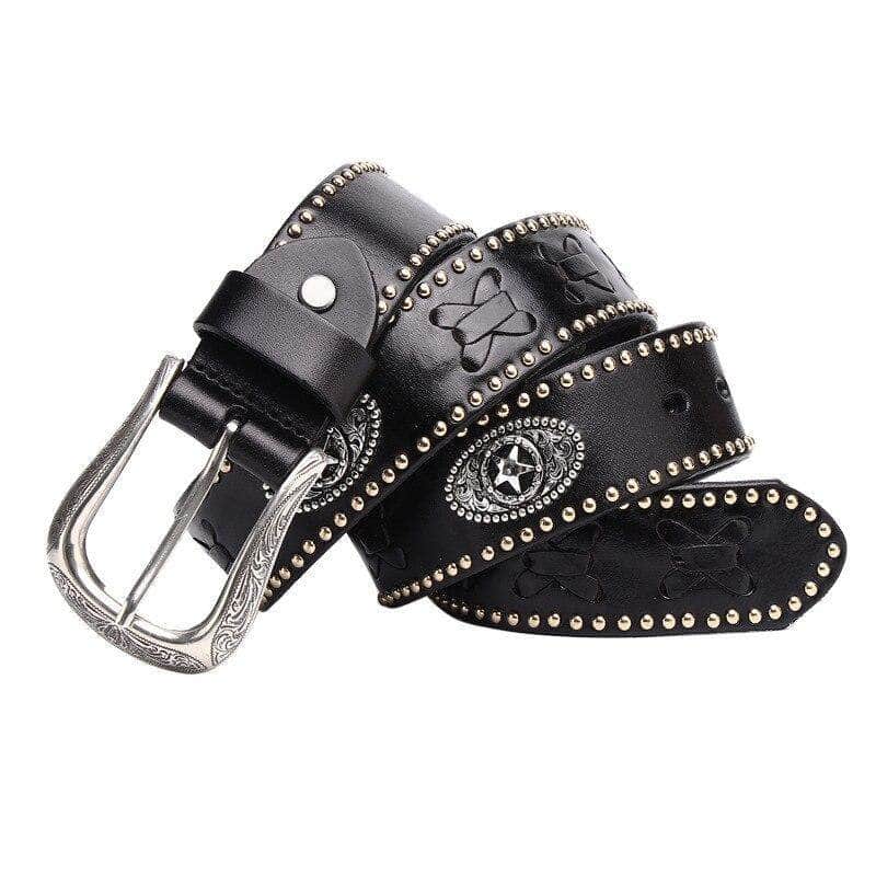 Ceinture Biker - Cuir riveté - Mr. Biker