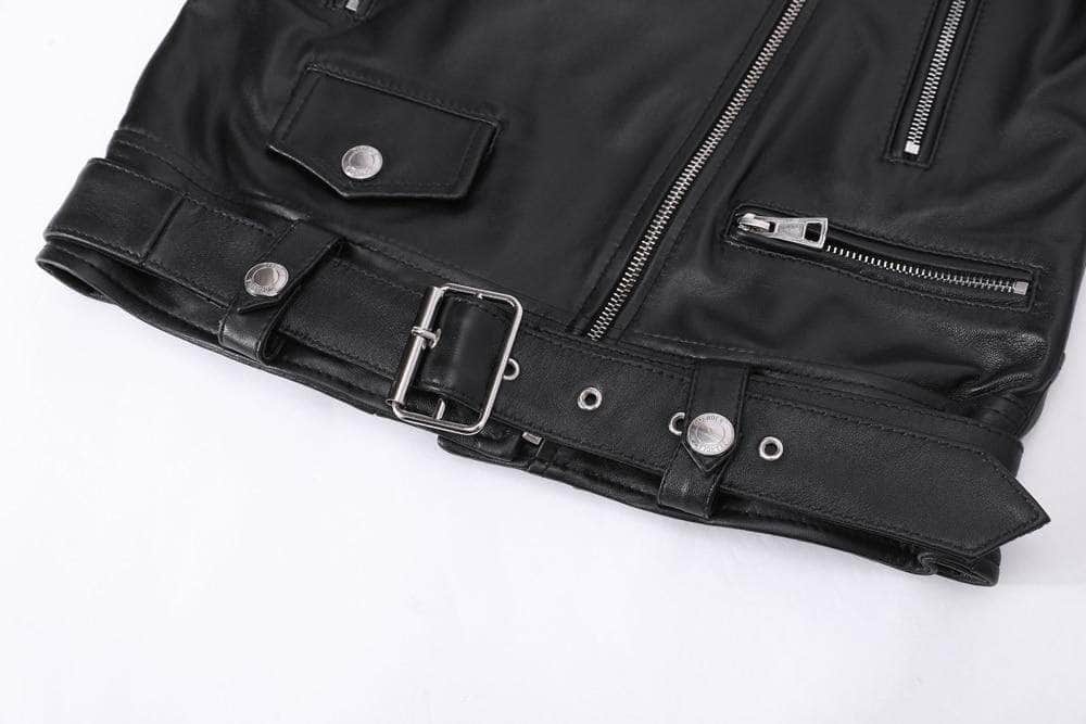 Veste Motarde - Cuir véritable pour femme - Mr. Biker