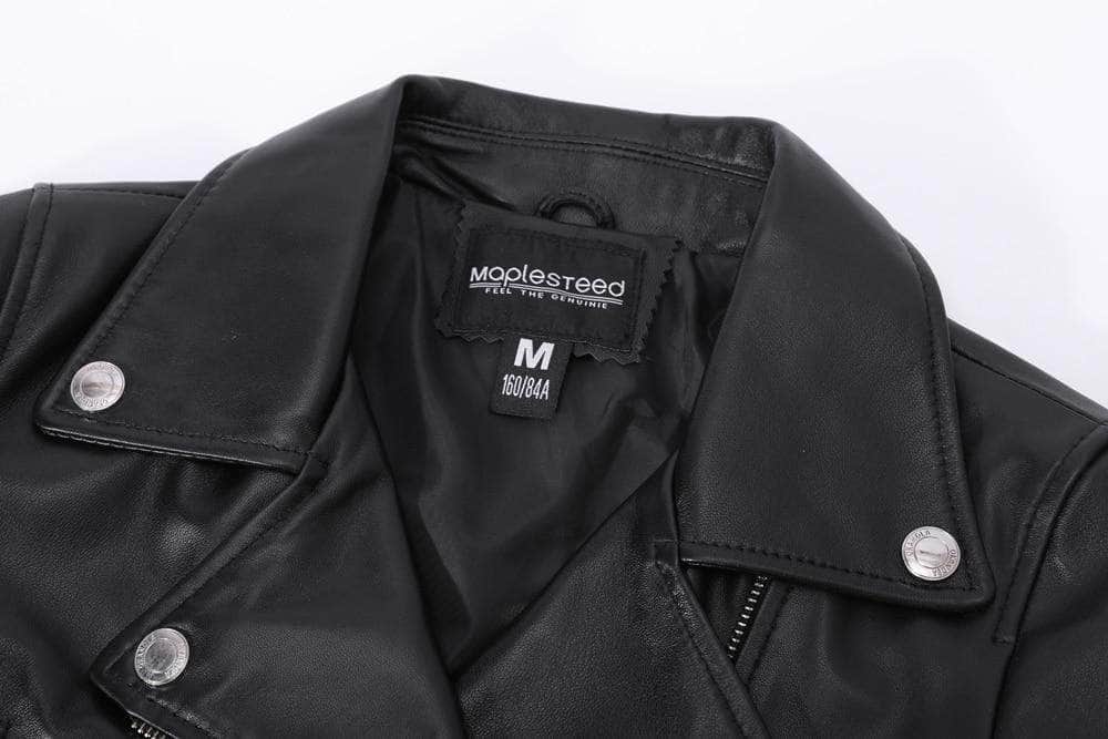 Veste Motarde - Cuir véritable pour femme - Mr. Biker