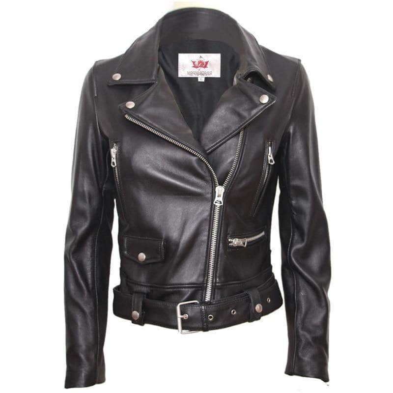 Veste Motarde - Cuir véritable pour femme - Mr. Biker