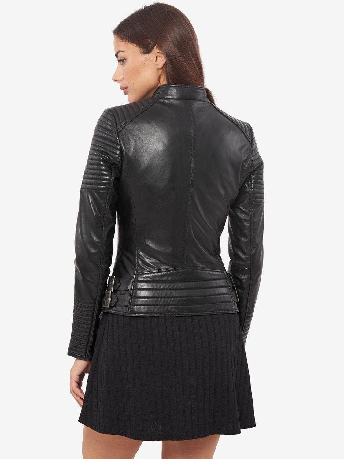 Veste Motarde - Cuir Véritable Rouge - Mr. Biker