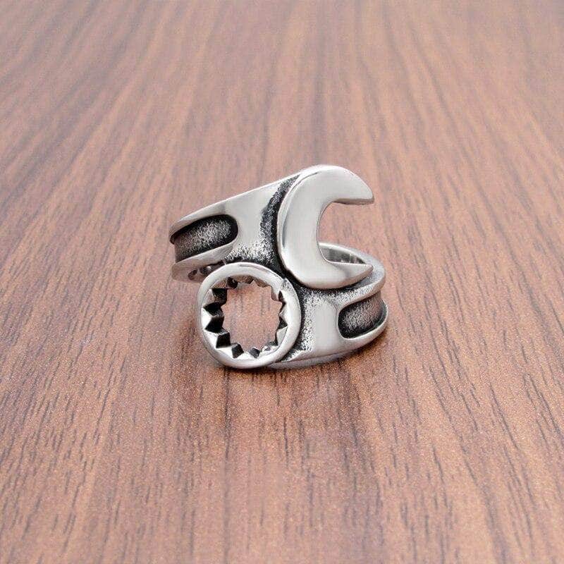 Bague Biker - Clef Plate - Mr. Biker