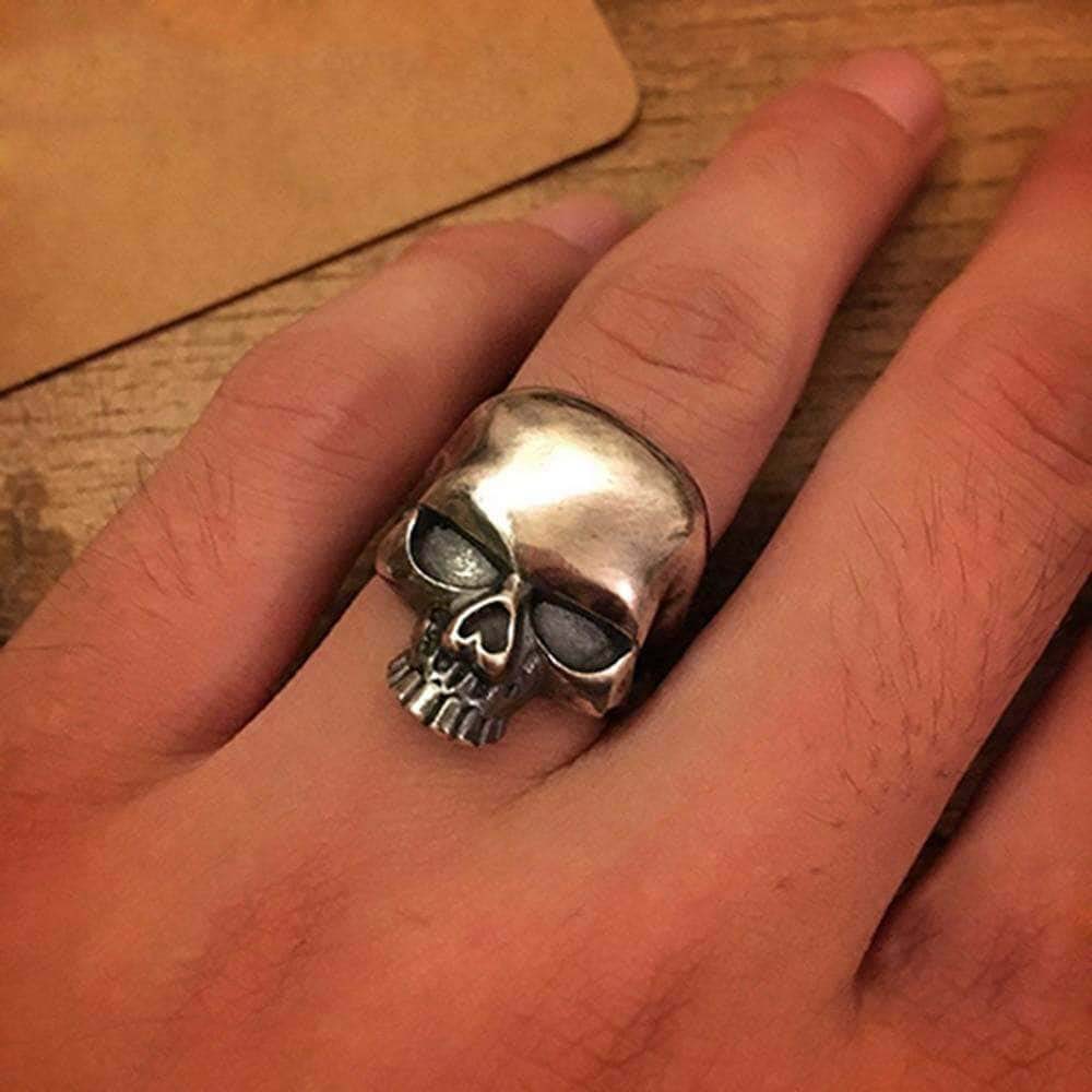 Bague Biker - Crâne (Argent) - Mr. Biker