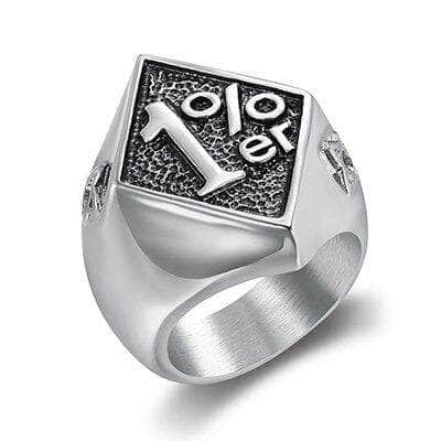 Bague 1% 57 / Argent