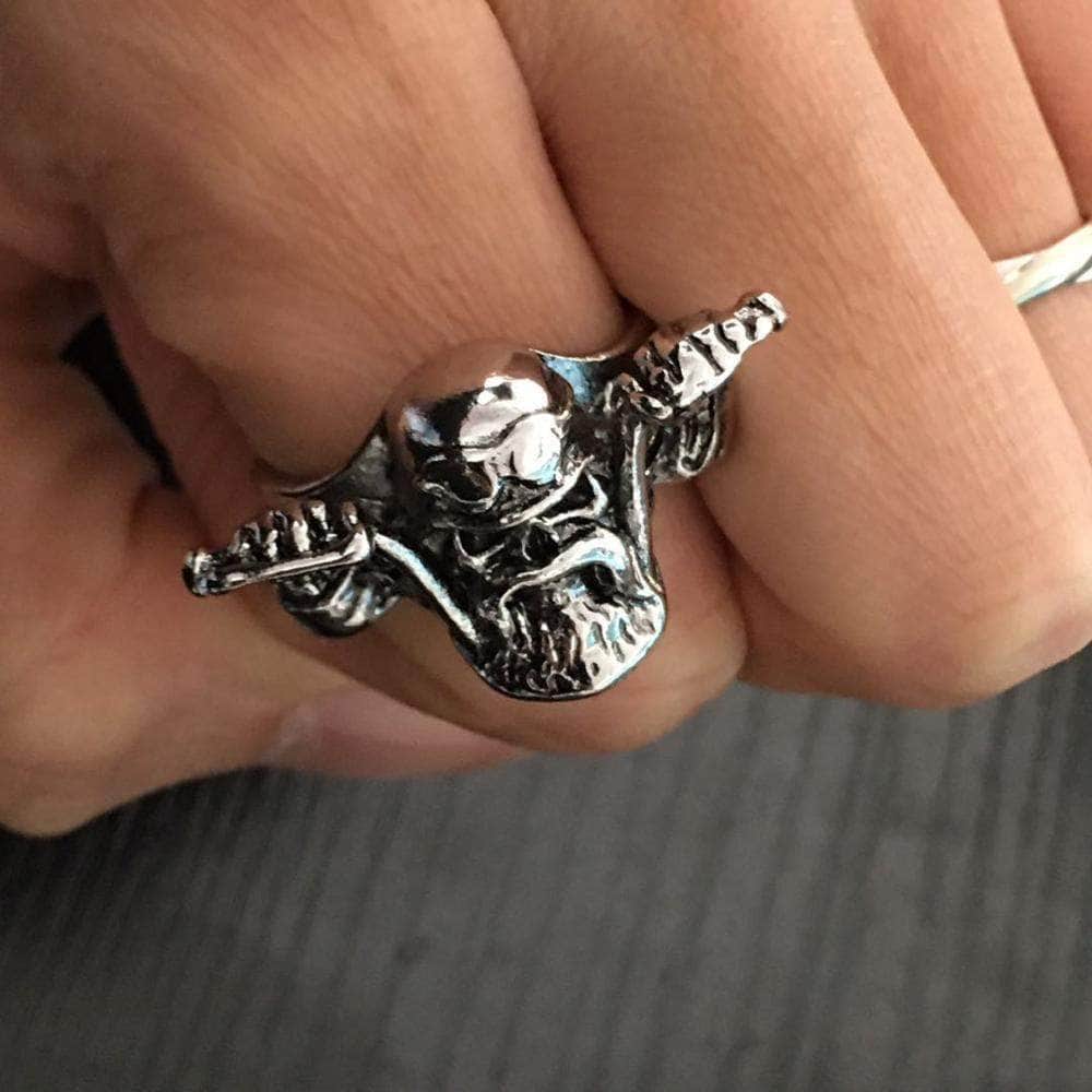 Bague Biker Acier