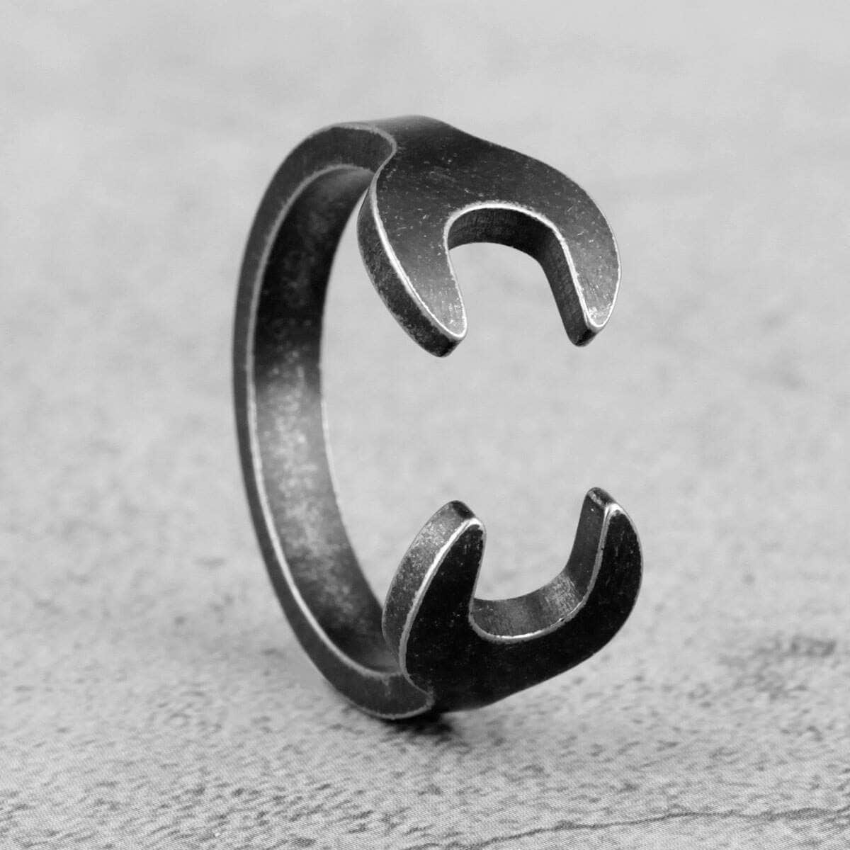 Bague Clé Plate
