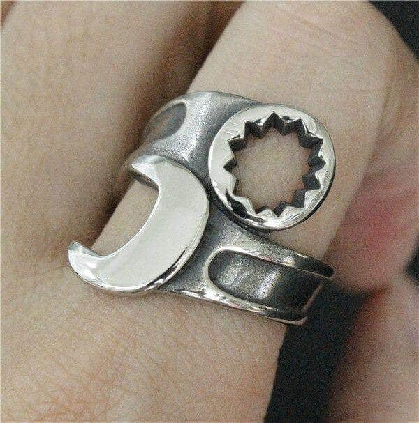 Bague Clef Plate