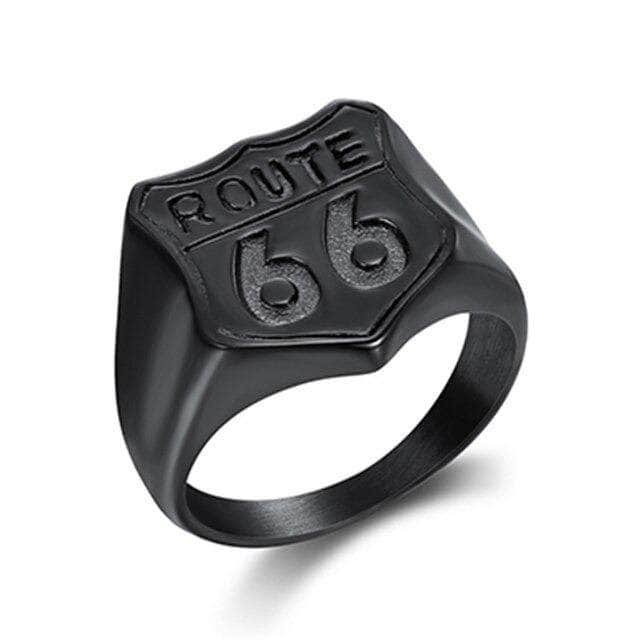 Bague Route 66 55 / Noir