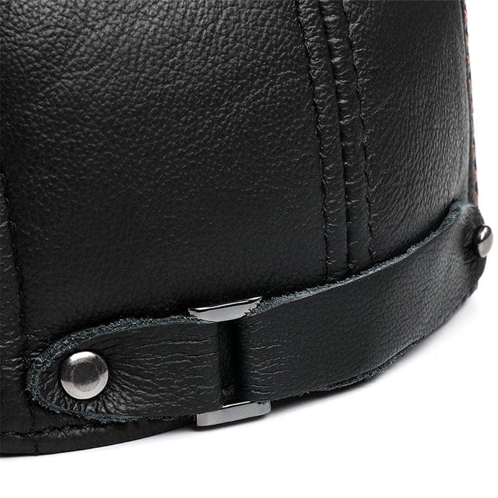 Casquette Biker Cuir