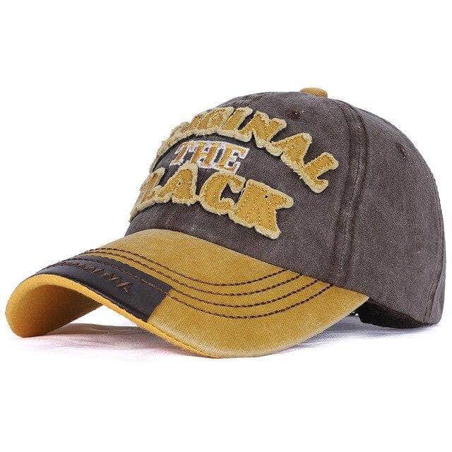 Casquette de Rider Jaune et Marron