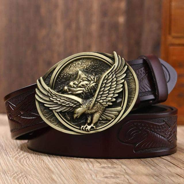 Ceinture Biker Homme | Mr.Biker Boucle en bronze 2 / 100 cm