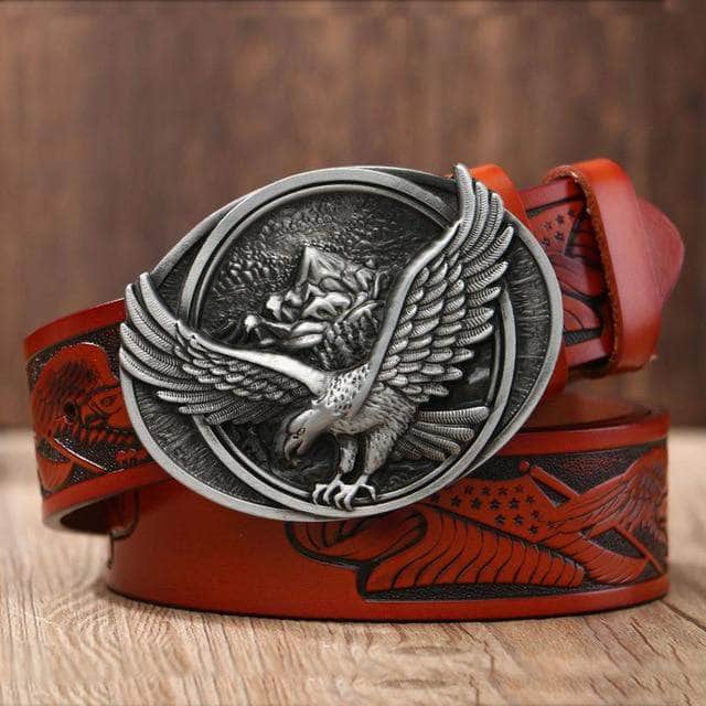 Ceinture Biker Homme | Mr.Biker Boucle en bronze 6 / 100 cm