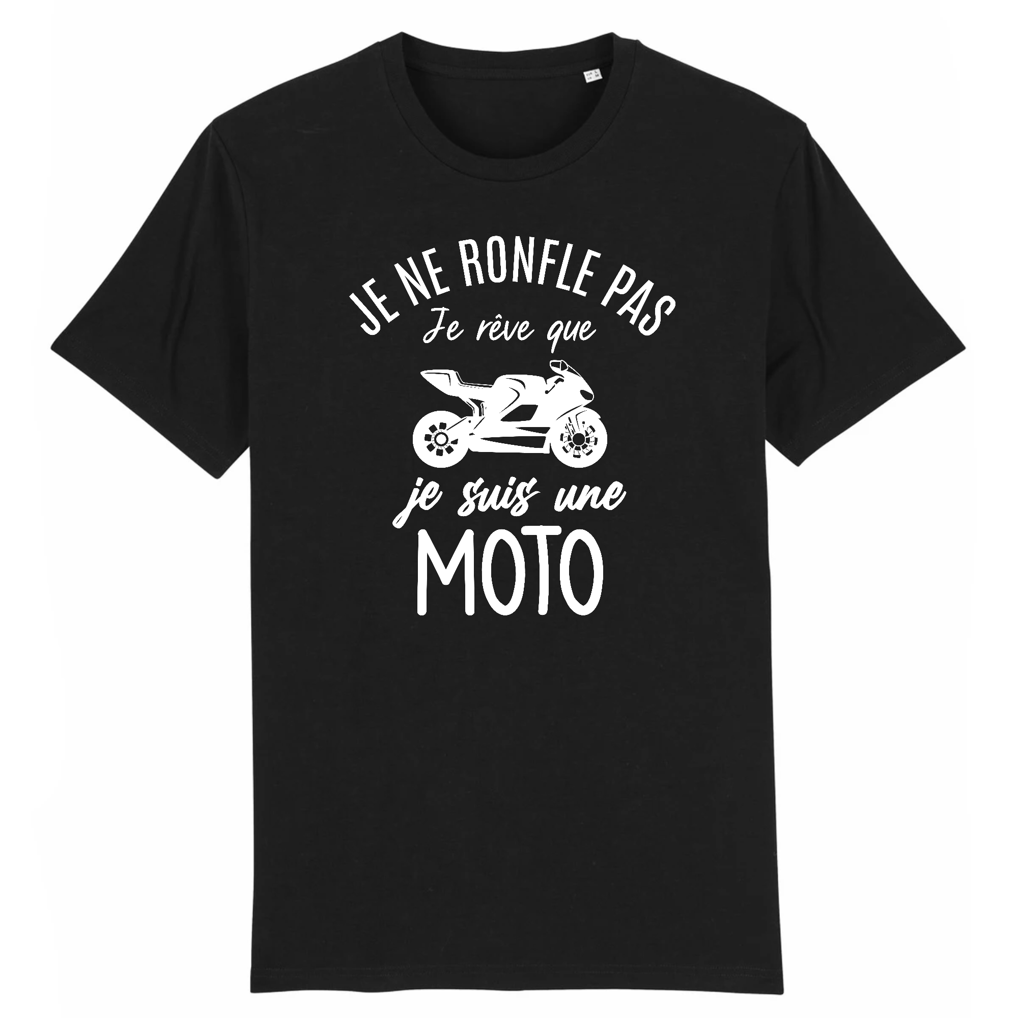 Tee Shirt Humour, Je ne ronfle pas, je rêve que je suis une moto