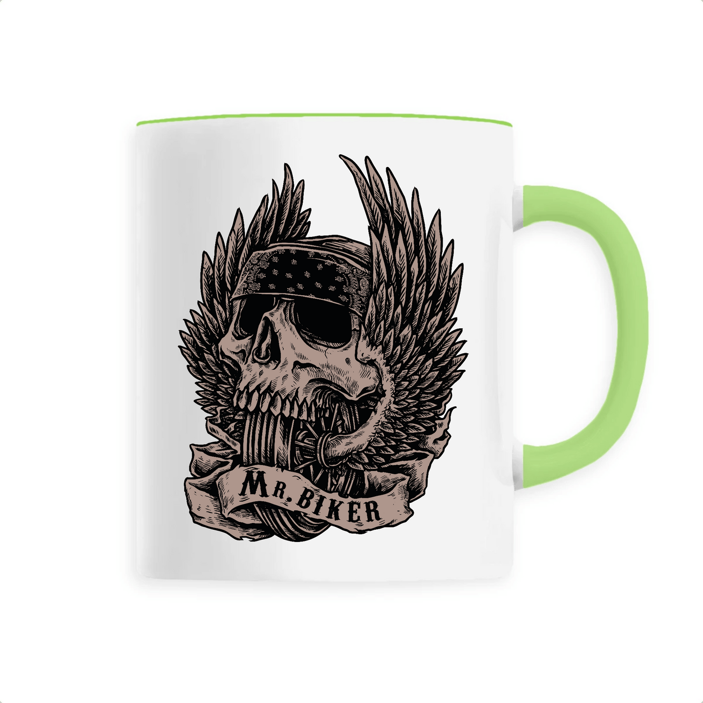 Mug Crâne Unique / Vert