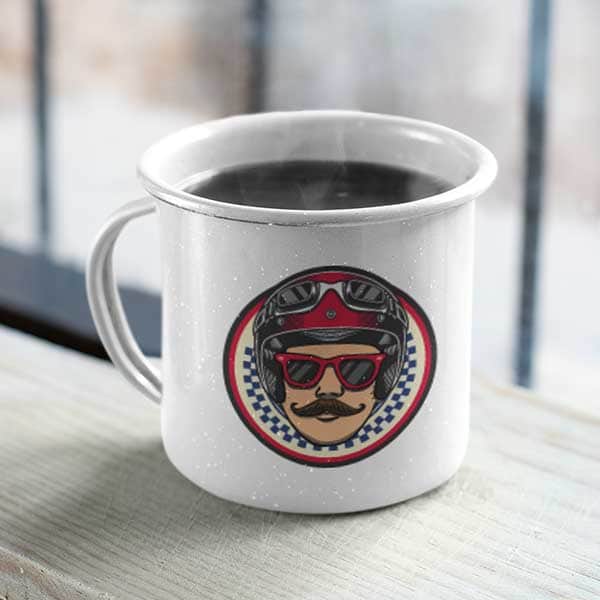 Mug Mr. Biker Unique / Blanc
