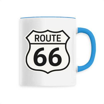 Mug Route 66 Unique / Bleu