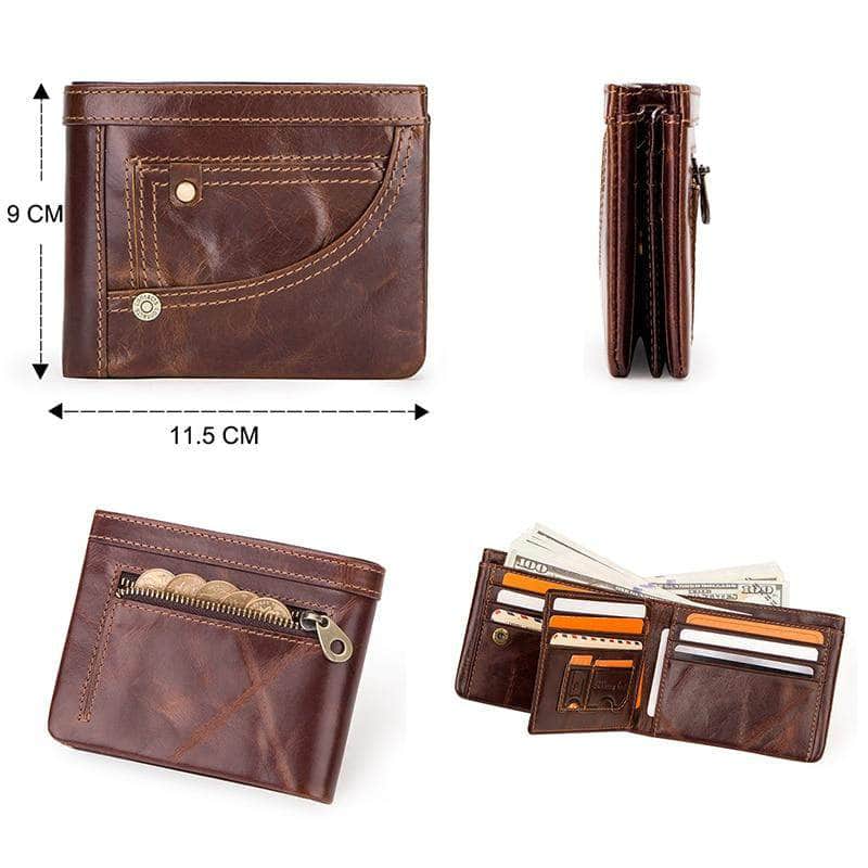 Portefeuille Cuir Biker