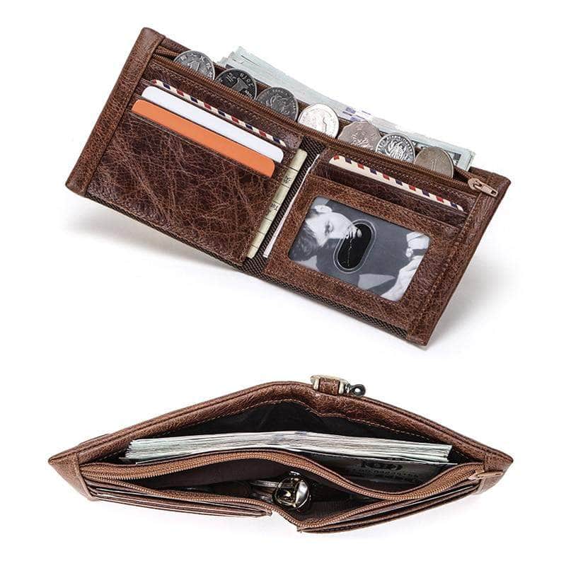 Portefeuille en Cuir Véritable