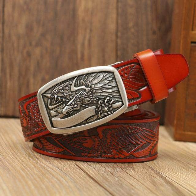 Silver buckle Camel / 130cm