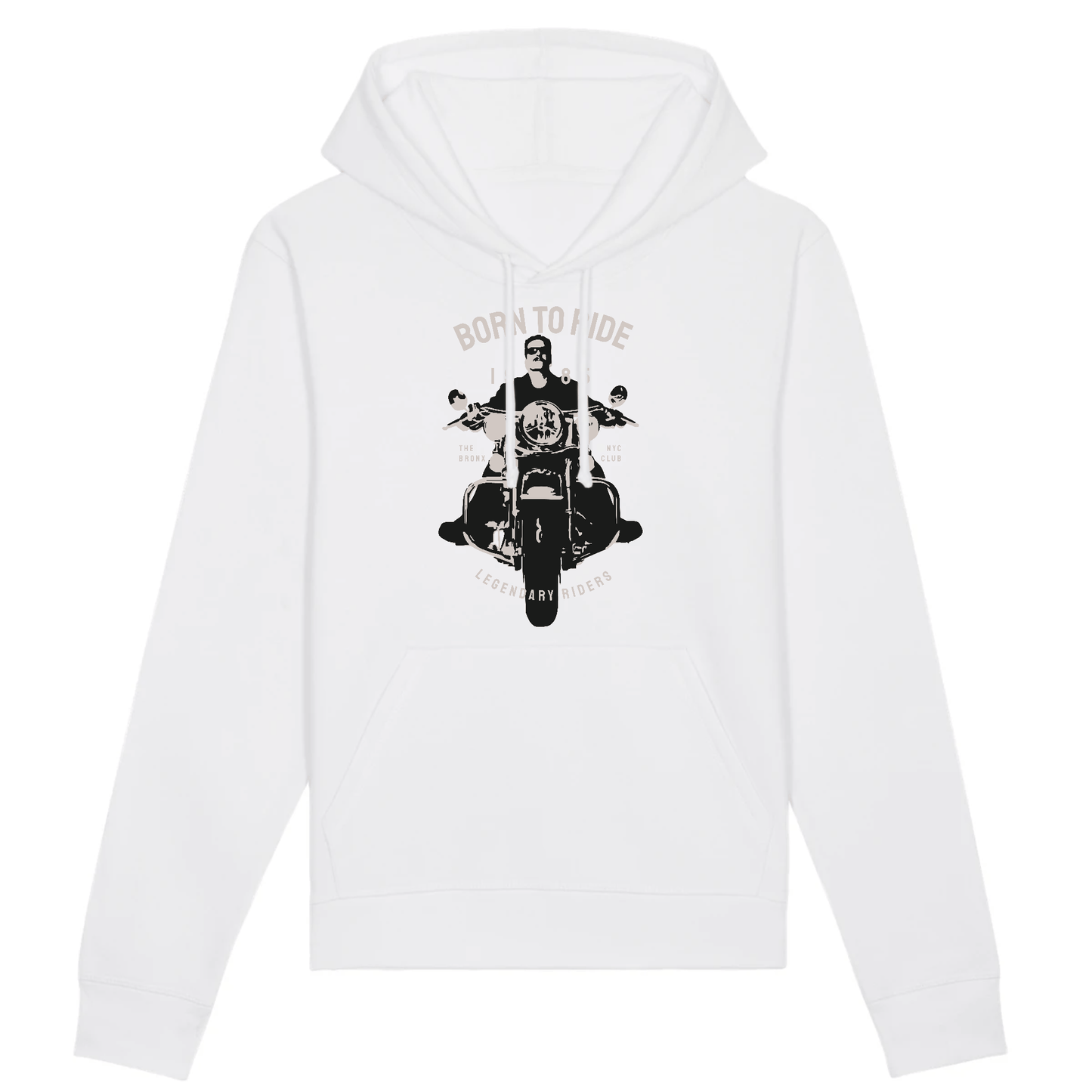 Sweat Born To Ride XS / Blanc