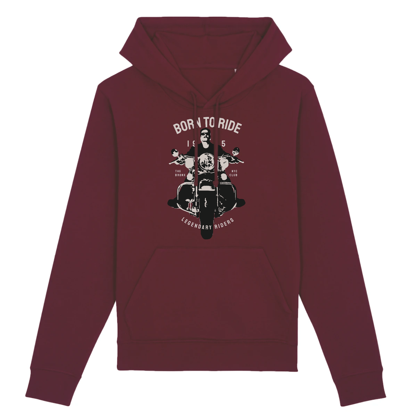 Sweat Born To Ride XS / Bordeaux