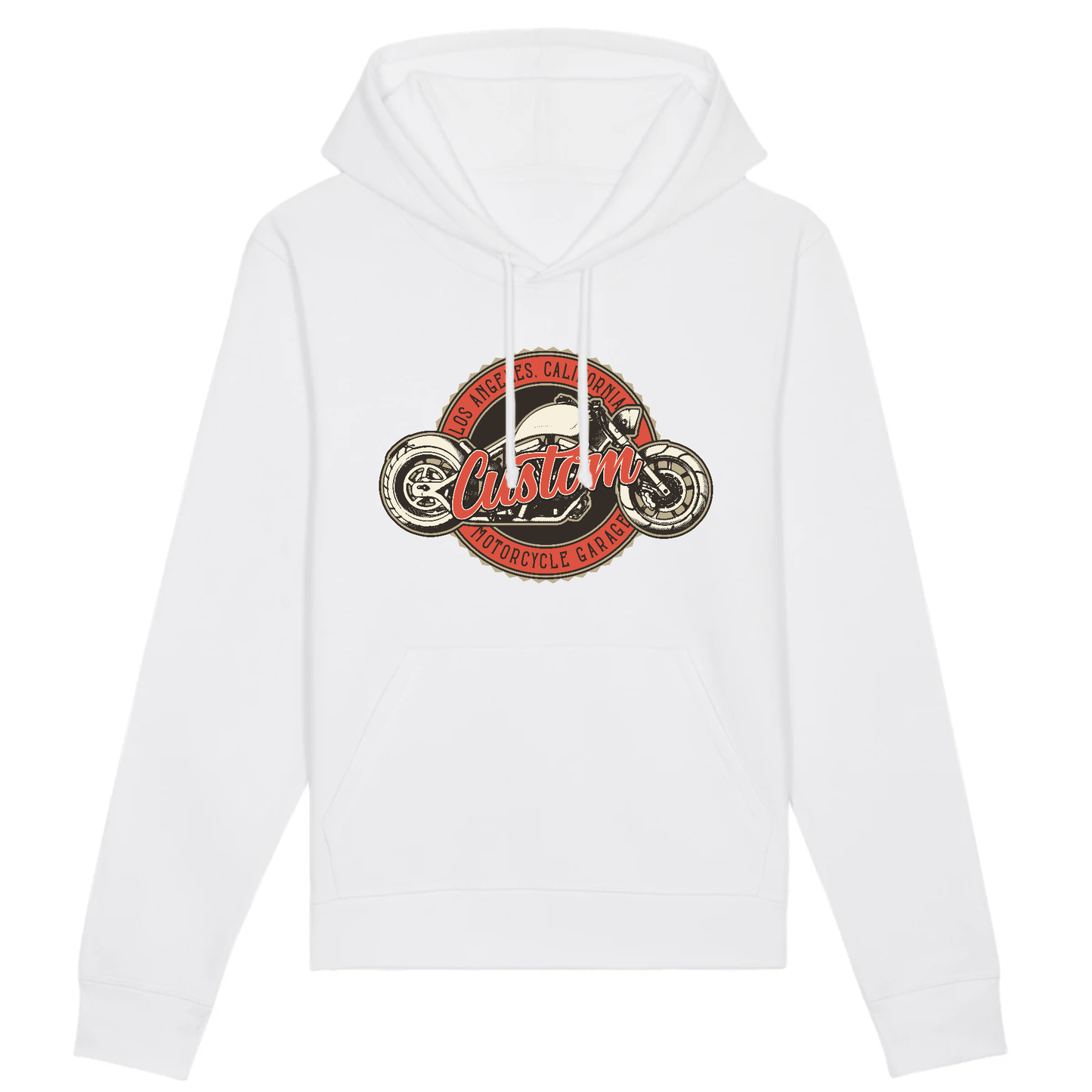Sweat Capuche motard XS / Blanc