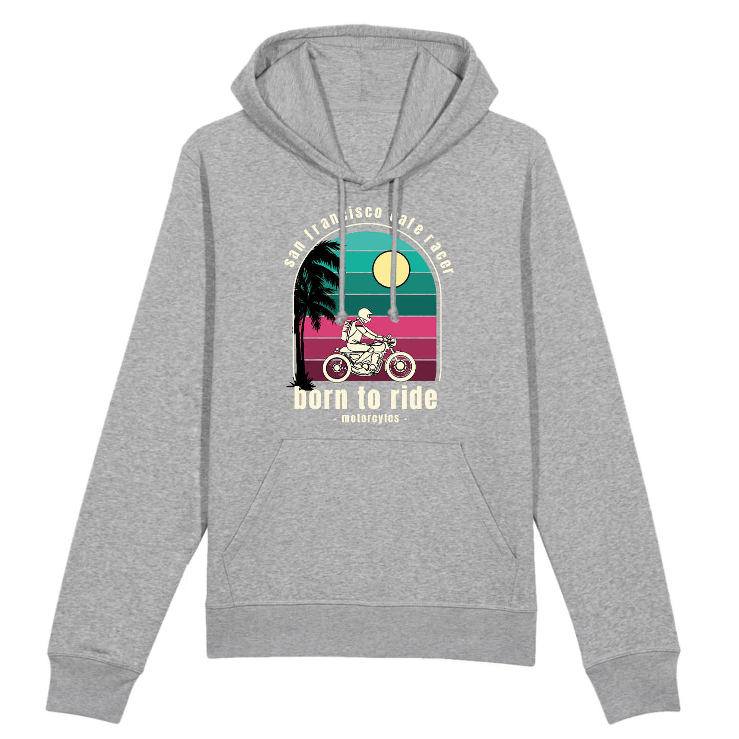 Sweat Motarde Born To Ride XS / Gris