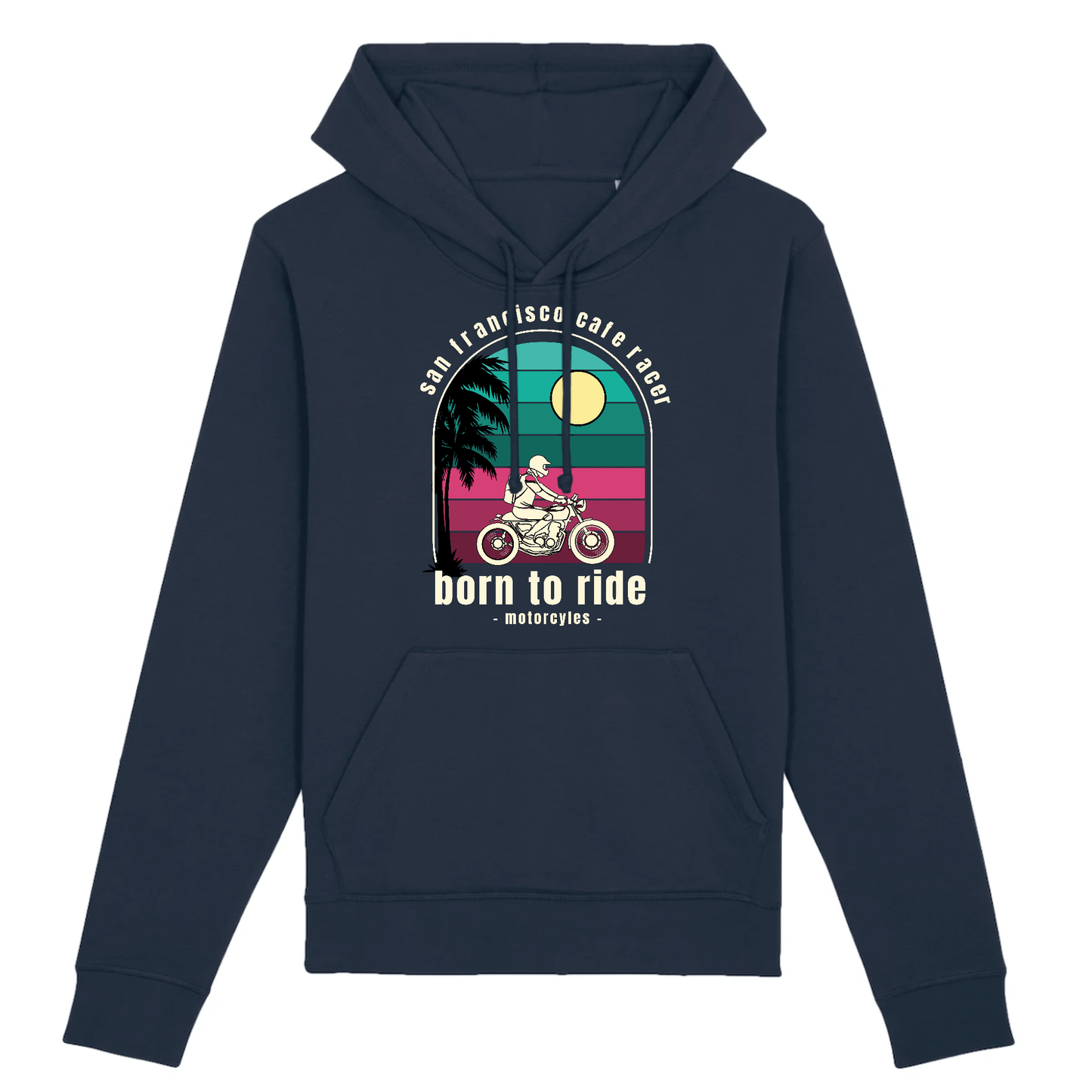 Sweat Motarde Born To Ride XS / Marine