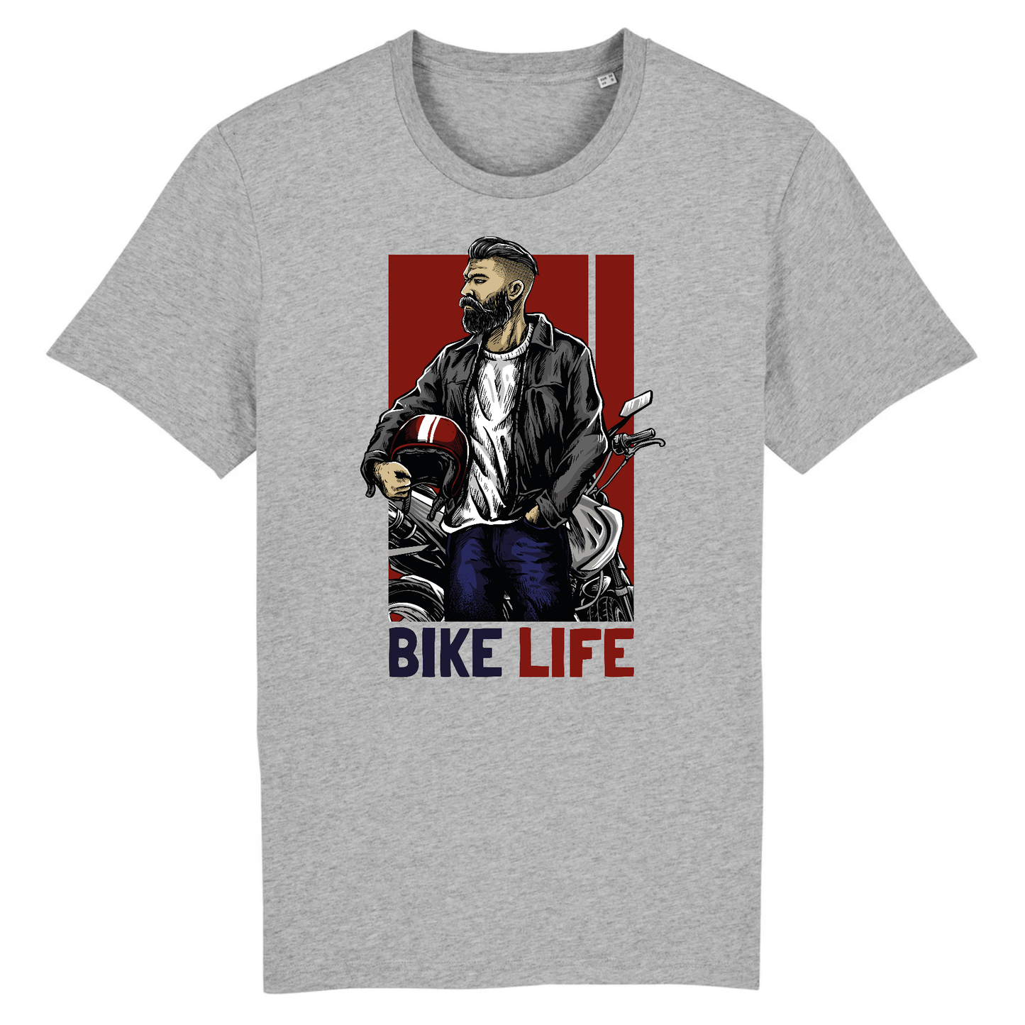 T-shirt Bike Life | Mr.Biker XS / Gris