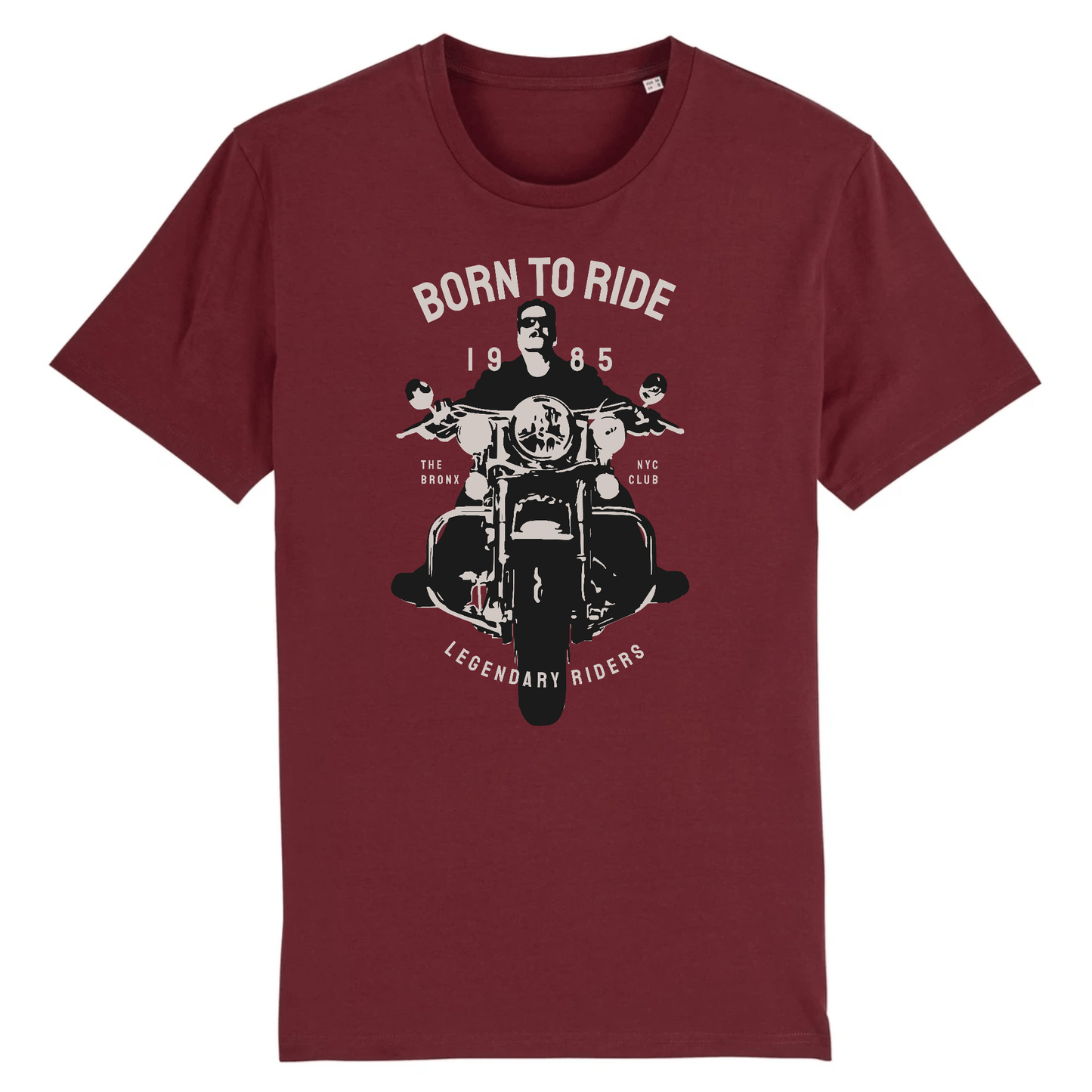 T-Shirt Biker Born To Ride | Mr.Biker XS / Bordeaux