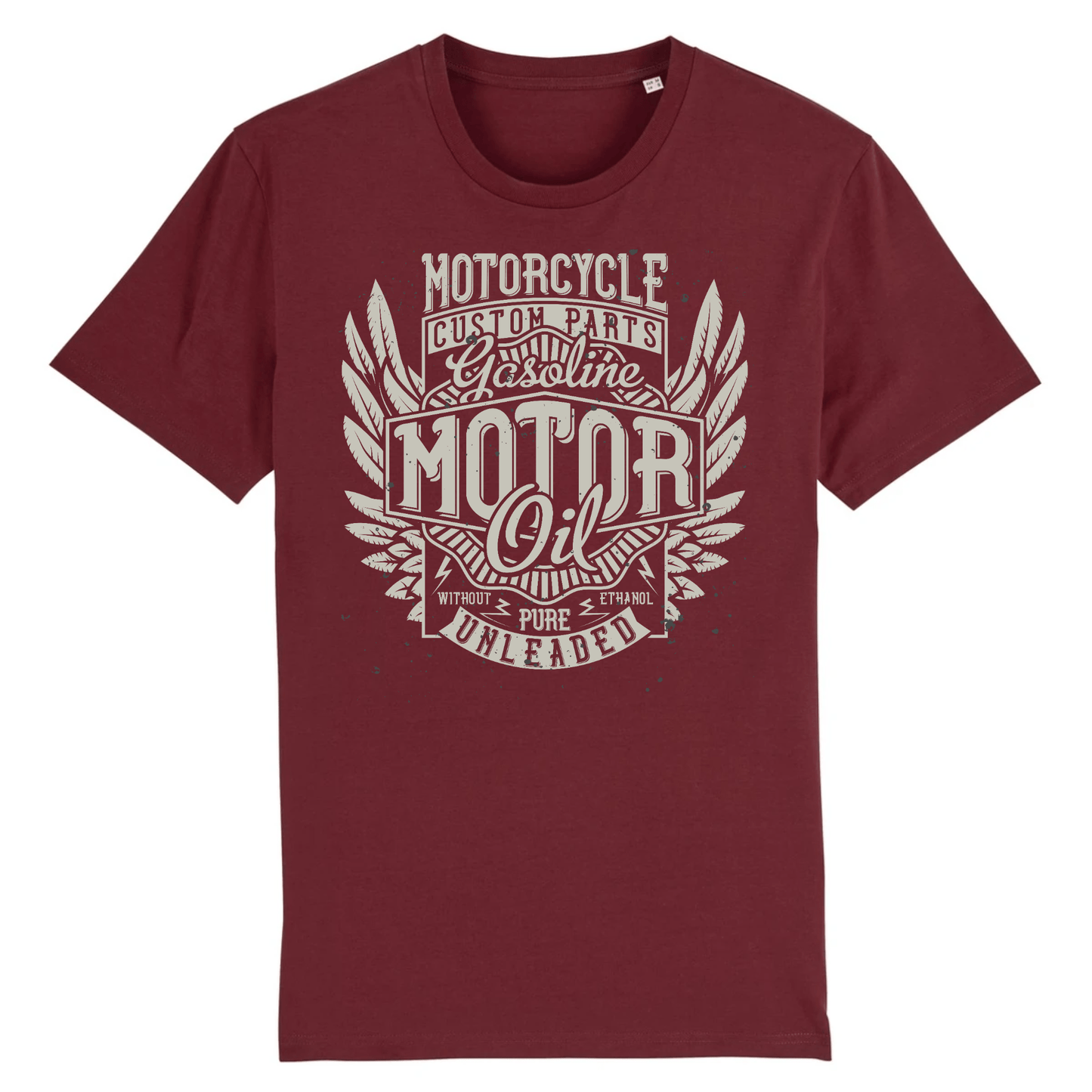 T-shirt Biker Noir | Mr.Biker XS / Bordeaux
