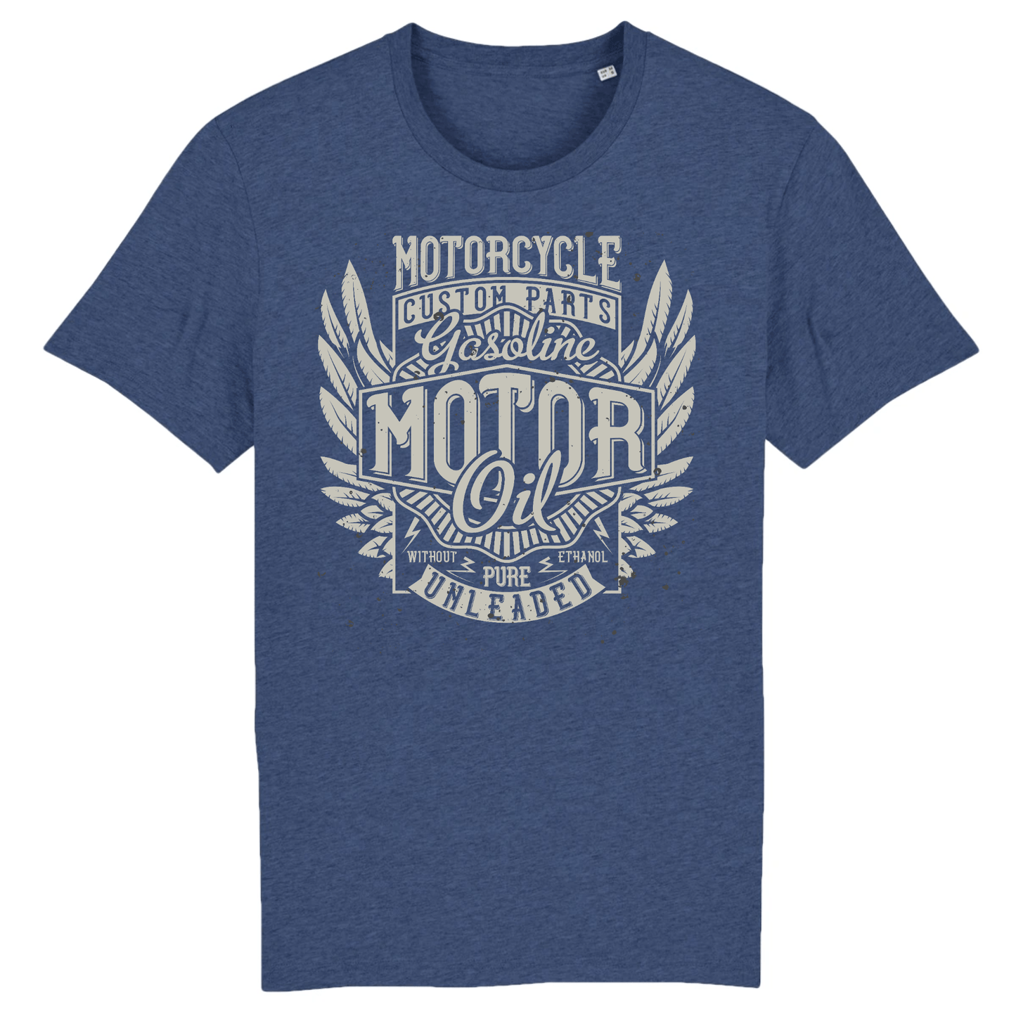 T-shirt Biker Noir | Mr.Biker XS / Indigo