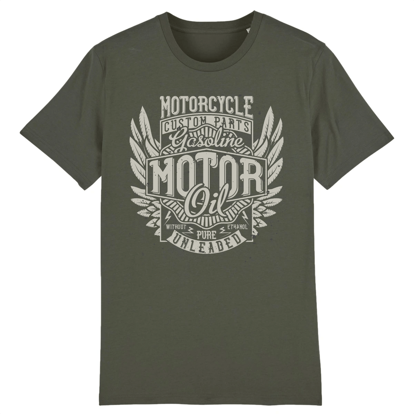 T-shirt Biker Noir | Mr.Biker XS / Kaki