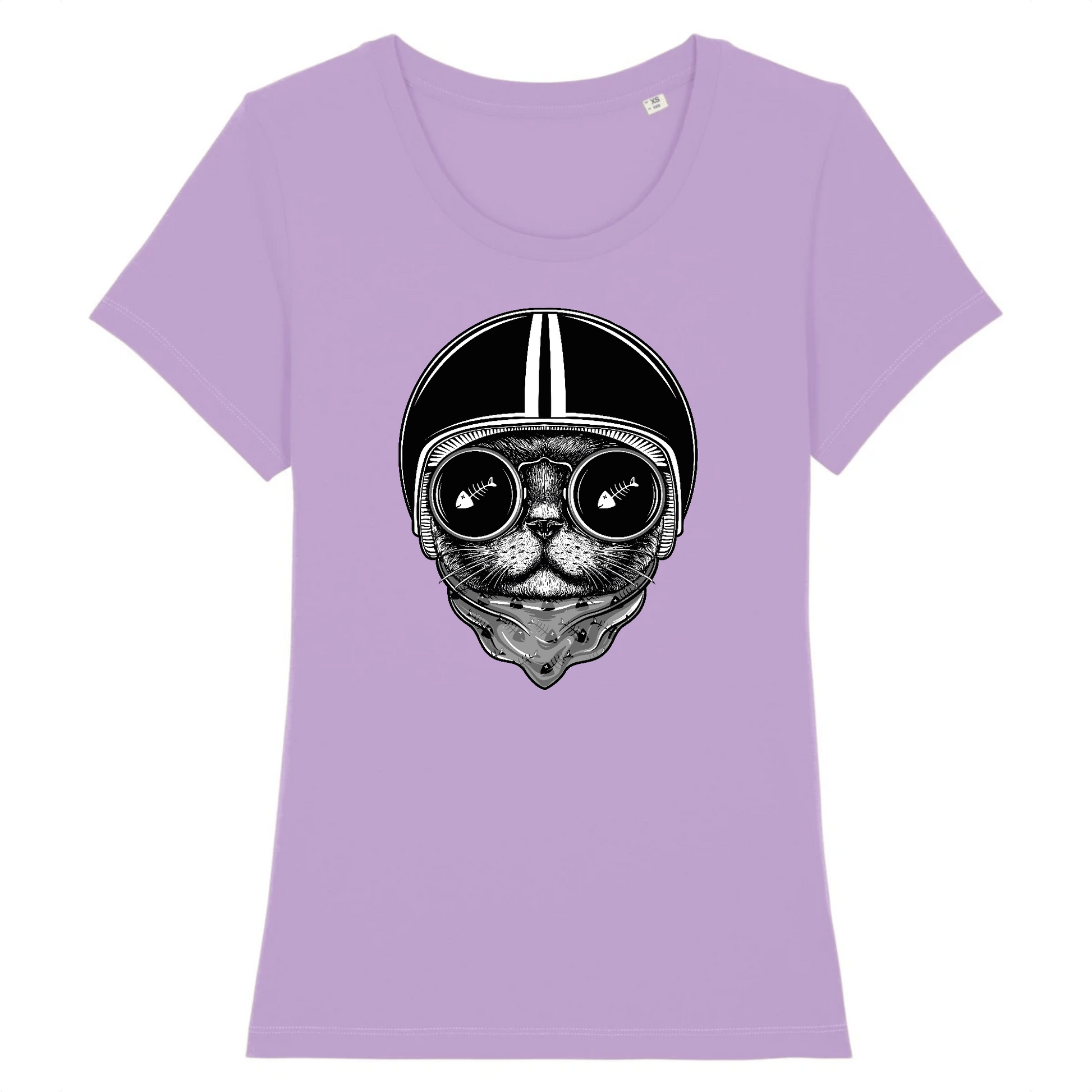 T-shirt Chat femme XS / Lavande