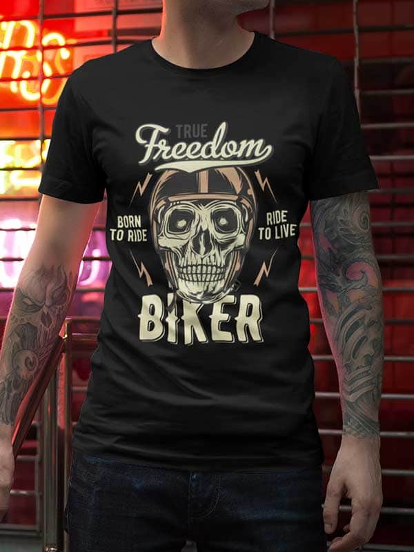 T-shirt Homme Motard