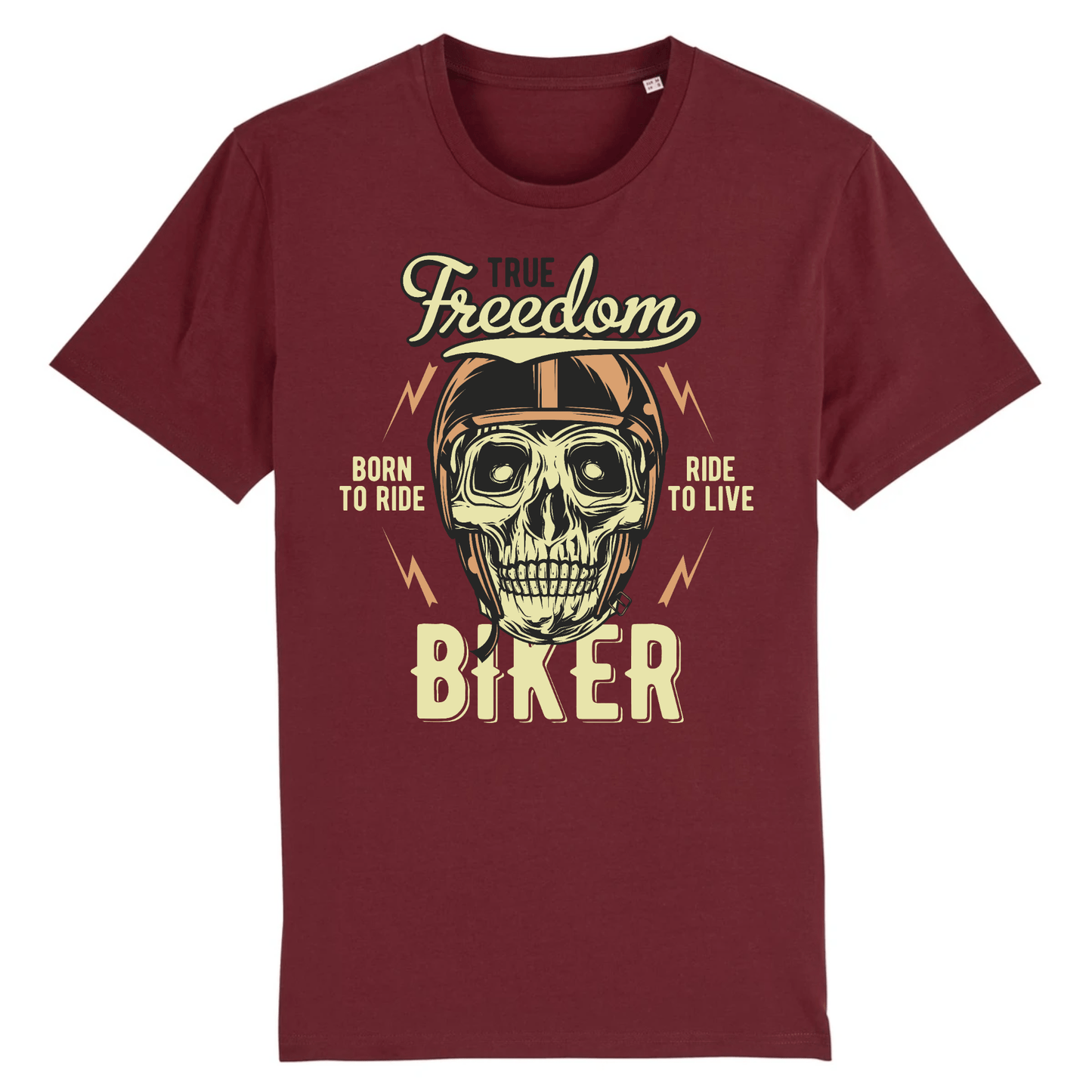 T-shirt Homme Motard XS / Bordeaux