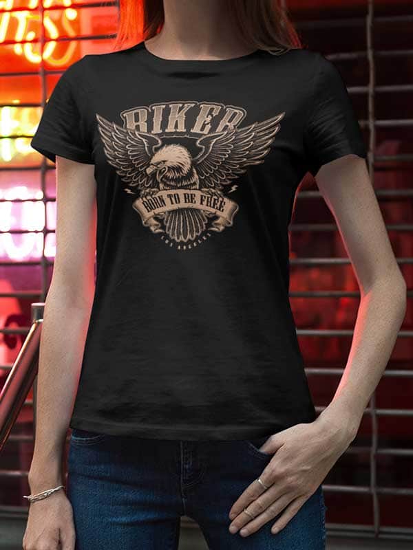 T-shirt Imprimé Biker Femme | Mr.Biler