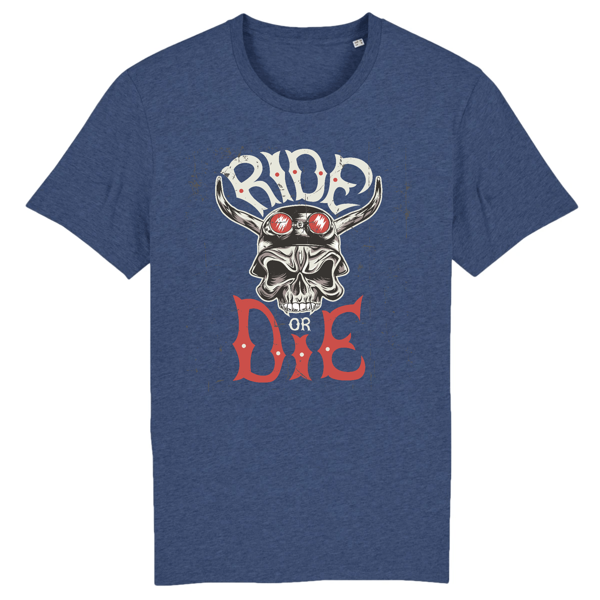T-shirt Ride or Die | Mr.Biker XS / Indigo