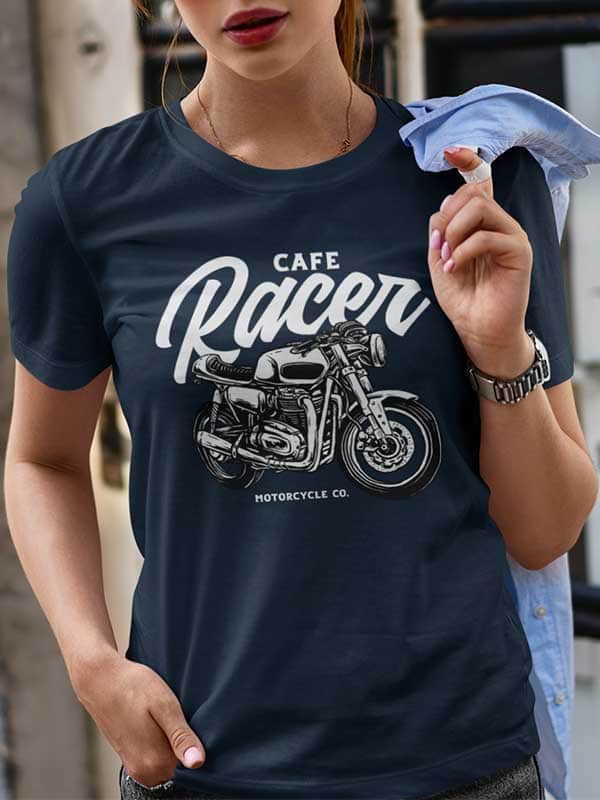 T-shirt Motarde - Café Racer Femme