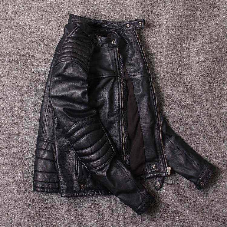Veste Cuir motard vintage