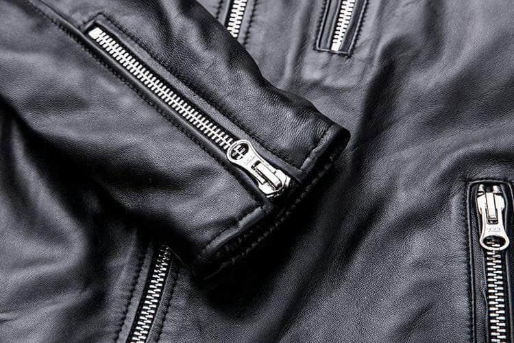 Veste Cuir Noir Homme Vintage