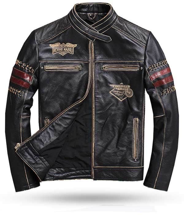 Veste Moto Veste De Biker Homme Blouson Cuir Moto Homme Veste Moto