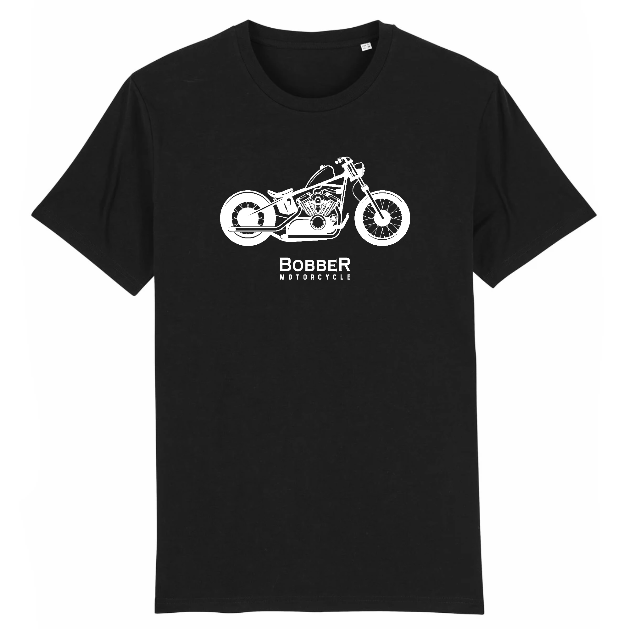 T-shirt American Rider - Motif Custom Moto Pour Femme - Imprimé En France, Look Biker Stylé