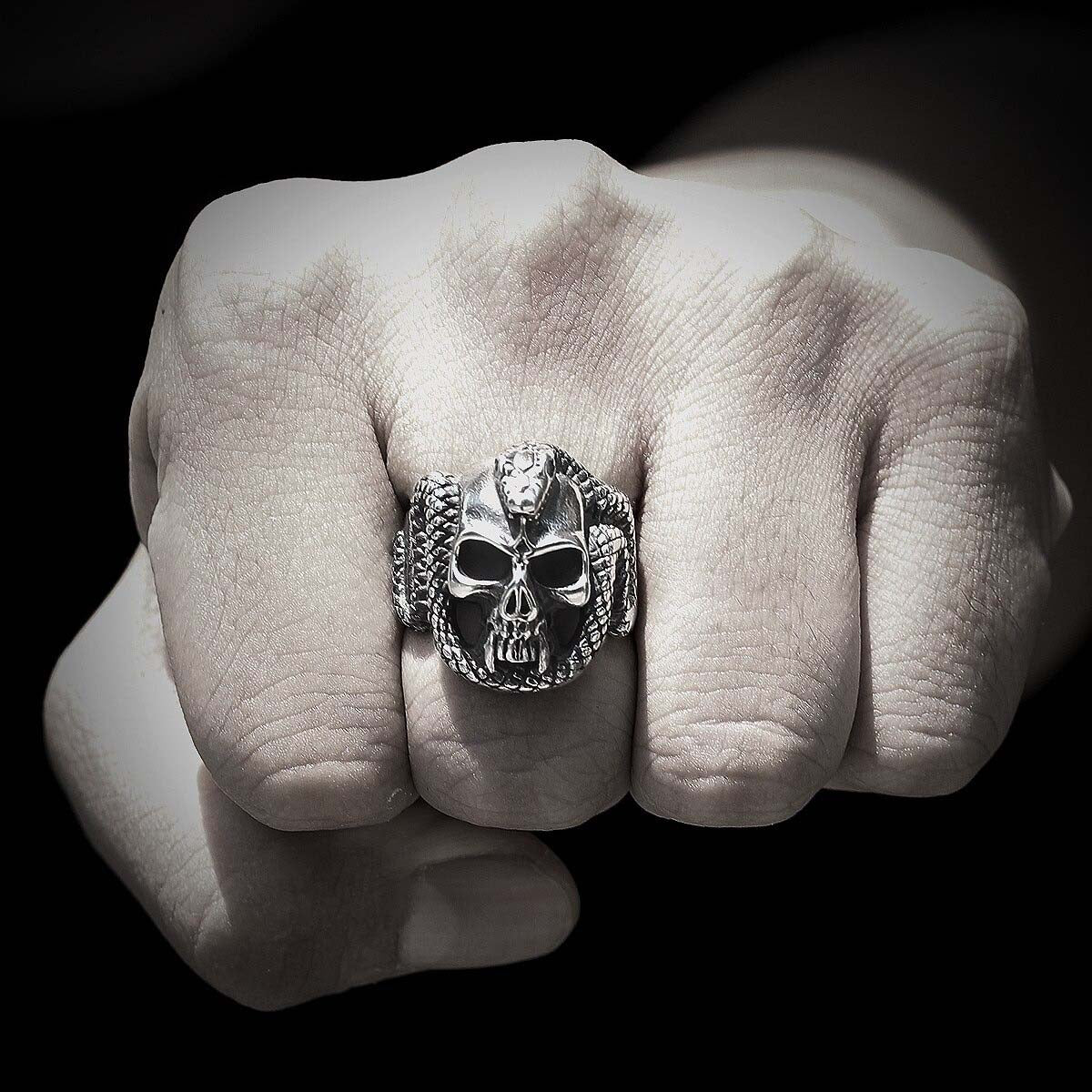 Bague Biker - Serpent Biker (Argent) - Mr. Biker