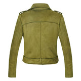 Veste Motarde <br>Suédine Biker Noir